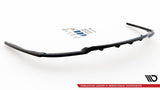 Maxton Design GLOSS BLACK Maxton Design Central Rear Splitter (With Vertal Bars) - BMW / F01 / 7-Series / M-Pack BM-7-01-MPACK-RD1G+RD2G