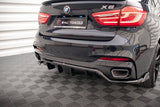 Maxton Design Maxton Design Central Rear Splitter (w/ Vertical Bars) - BMW X6 M-PACK F16
