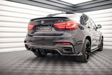 Maxton Design Maxton Design Central Rear Splitter (w/ Vertical Bars) - BMW X6 M-PACK F16
