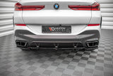 Maxton Design Maxton Design Central Rear Splitter (With Vertical Bars) BMW X6 M-Pack G06