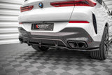 Maxton Design Maxton Design Central Rear Splitter (With Vertical Bars) BMW X6 M-Pack G06