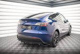 Maxton Design Maxton Design Central Rear Splitter (With Vertical Bars) - Tesla / Model Y