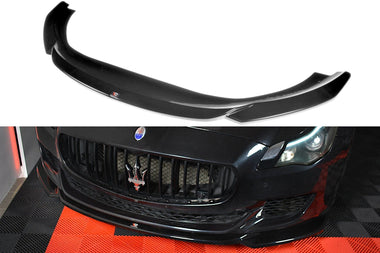 Maxton Design New GLOSS BLACK Maxton Design Front Splitter Maserati Quattroporte Mk.6 Preface MS-QP-6-FD1G