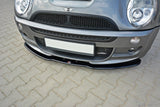 Maxton Design GLOSS BLACK Maxton Design Front Splitter MINI R53 Cooper S JCW MC-S-1-53-JCW-FD1G