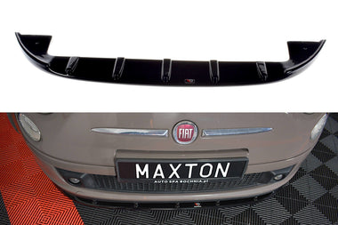 Maxton Design New GLOSS BLACK Maxton Design Front Splitter V.1 Fiat 500 Hatchback Preface FI-500-FD1G
