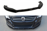 Maxton Design GLOSS BLACK Maxton Design Front Splitter V.1 VW Passat CC Preface Model, Standard Bumper VW-PA-CC-FD1G