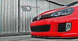 Maxton Design New GLOSS BLACK Maxton Design Front Splitter Ver.2 VW Mk4 Golf (For Golf GTi 35Th) VW-GO-6-GTI-35TH-FD2G
