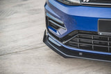 Maxton Design GLOSS BLACK Maxton Design Front Splitter Flaps Volkswagen Golf 7 R / R-Line Facelift VWGO7FRCNC-FSF1G