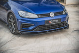 Maxton Design GLOSS BLACK Maxton Design Front Splitter Flaps Volkswagen Golf 7 R / R-Line Facelift VWGO7FRCNC-FSF1G