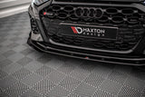 Maxton Design GLOSS BLACK Maxton Design Front Splitter Flaps Audi RS3 Sportback / Sedan 8Y AURS38YCNC-FSF1G
