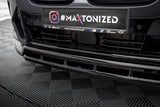 Maxton Design Gloss Black Maxton Design Front Splitter BMW X3 M-Pack G01 Facelift BM-X3-01F-MPACK-FD1G+FD1RG