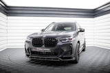 Maxton Design Gloss Black Maxton Design Front Splitter BMW X3 M-Pack G01 Facelift BM-X3-01F-MPACK-FD1G+FD1RG