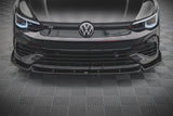 Maxton Design Maxton Design Front Splitter + Flaps V.2 - VW Golf R Mk8