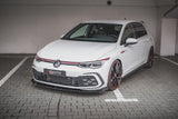 Maxton Design New Maxton Design Front Splitter + Flaps V.3 Volkswagen Golf Mk8 GTi / R-Line