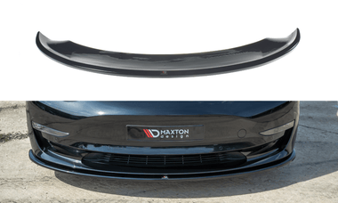 TESLA GLOSS BLACK FRONT SPLITTER TESLA MODEL 3 TE-MODEL3-1-FD1G