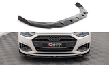 Maxton Design GLOSS BLACK Maxton Design Front Splitter V.1 Audi A4 B9 Facelift (Standard) AU-A4-B9F-FD1G