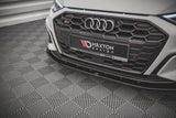 Maxton Design Gloss Black Maxton Design Front Splitter V.1 - Audi / 8Y / A3 / S3 / S-Line AU-A3-8Y-SLINE-FD1G
