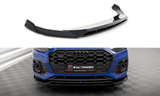 Maxton Design Gloss Black Maxton Design Front Splitter V.1 Audi SQ5 / Q5 S-Line SUV / Sportback Mk2 Facelift AU-SQ5-2F-SB-FD1G+FD1RG