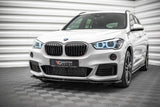Maxton Design GLOSS BLACK Maxton Design Front Splitter V.1 - BMW / F48 / X1 / M-Pack BM-X1-48-MPACK-FD1G