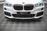 Maxton Design GLOSS BLACK Maxton Design Front Splitter V.1 - BMW / F48 / X1 / M-Pack BM-X1-48-MPACK-FD1G