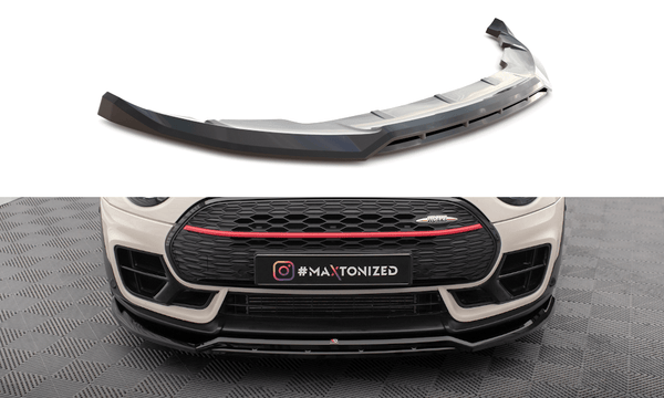 Maxton Design GLOSS BLACK Maxton Design Front Splitter V.2 - MINI Cooper Clubman John Cooper Works (F54 Facelift) MC-CM-2F-JCW-FD2G+FD2RG