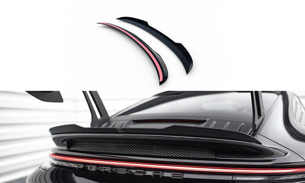 PORSCHE GLOSS BLACK LOWER SPOILER CAP PORSCHE 911 992 GT3 PO-911-992-GT3-CAP2G