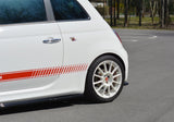 Maxton Design New Maxton Design Rear Side Splitters Fiat 500 Abarth Mk1