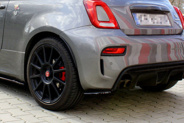 Maxton Design GLOSS BLACK Maxton Design Rear Side Splitters Fiat 500 Abarth Mk1 Facelift FI-500-1F-AB-RSD1G