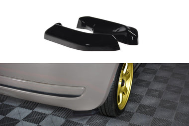 Maxton Design GLOSS BLACK Maxton Design Rear Side Splitters Fiat 500 Hatchback Preface FI-500-RSD1G
