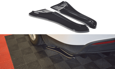 Maxton Design GLOSS BLACK Maxton Design Rear Side Splitters V.1 Tesla Model X TE-MODELX-RSD1G