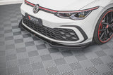 Maxton Design New Maxton Design Racing Durability Front Splitter + Flaps Volkswagen Golf Mk8 GTi / R-Line