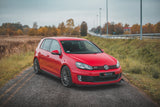 Maxton Design New Maxton Design Racing Durability Front Splitter V.3 + Flaps Volkswagen Golf GTi Mk6
