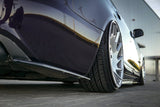 Maxton Design GLOSS BLACK Maxton Design Rear Side Splitters Audi A6 S-Line C6 / C6 FL Sedan / Avant AU-A6-C6F-SLINE-RSD1G