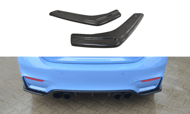 Maxton Design New GLOSS BLACK Maxton Design Rear Side Splitters BMW M4 F82 BM-4-32-M-RSD1G
