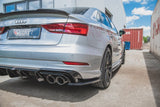 Maxton Design New Maxton Design Rear Side Splitters V.2 Audi S3 Sedan 8V Facelift