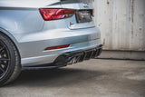 AUDI REAR SIDE SPLITTERS V.2 AUDI S3 SEDAN 8V FACELIFT