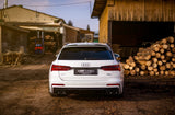 Maxton Design New Maxton Design Rear Valance + Exhaust Ends Imitation Audi A6 C8 S-Line