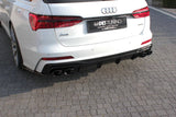 Maxton Design New Maxton Design Rear Valance + Exhaust Ends Imitation Audi A6 C8 S-Line