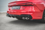 Maxton Design Maxton Design Rear Valance + Exhaust Ends Imitation Audi A7 C8 S-Line