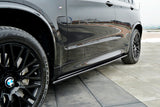 Maxton Design GLOSS BLACK Maxton Design Side Skirts Diffusers BMW X5 F15 M50D BM-X5-15-M-SD1G