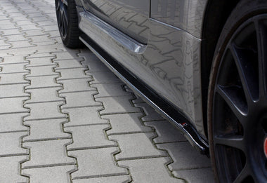 Maxton Design GLOSS BLACK Maxton Design Side Skirts Diffusers Fiat 500 Abarth Mk1 Facelift FI-500-1F-AB-SD1G