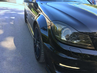 Maxton Design New GLOSS BLACK Maxton Design Side Skirts Diffusers Mercedes-Benz AMG C63 W204 Facelift ME-C-204F-AMG-SD1G