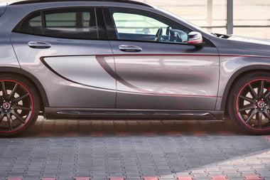 Maxton Design New GLOSS BLACK Maxton Design Side Skirts Diffusers Mercedes-Benz GLA 45 AMG SUV (X156) Preface 611a689fd9794
