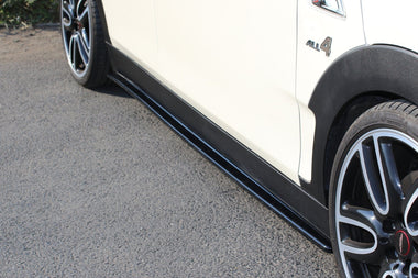 Maxton Design New GLOSS BLACK Maxton Design Side Skirts Diffusers Mini Clubman S Mk2 (F54) JCW MC-CM-2-S-JCW-SD1G