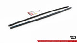 Maxton Design GLOSS BLACK SIDE SKIRTS DIFFUSERS AUDI RS3 SEDAN 8Y AU-RS3-8Y-S-SD1G
