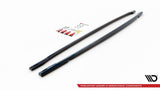 Maxton Design GLOSS BLACK SIDE SKIRTS DIFFUSERS AUDI RS3 SEDAN 8Y AU-RS3-8Y-S-SD1G