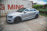 Maxton Design New Maxton Design Side Skirts Diffusers V.2 Audi S3 / A3 S-Line Sedan 8V Facelift