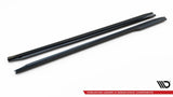BMW GLOSS BLACK SIDE SKIRTS DIFFUSERS V.2 BMW M2 G87 BM-M2-G87-SD2G