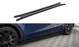 Maxton Design GLOSS BLACK Maxton Design Side Skirts Diffusers V.2 - Tesla / Model Y TE-MODELY-1-SD2G