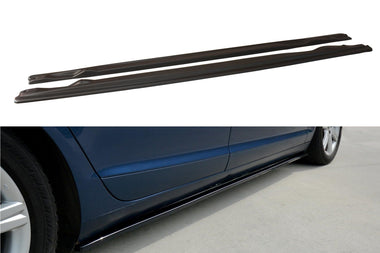 Maxton Design New GLOSS BLACK Maxton Design Side Skrits Diffusers Audi A6 S-Line C6 / C6 FL AU-A6-C6-SLINE-SD1G